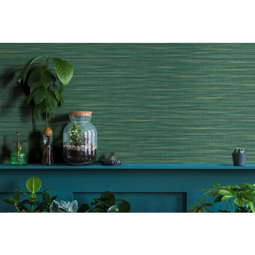 Marburg Botanica 33317 Natur Szőtt raffia minta durva textúra zöld sárga arany csillogó hatás tapéta