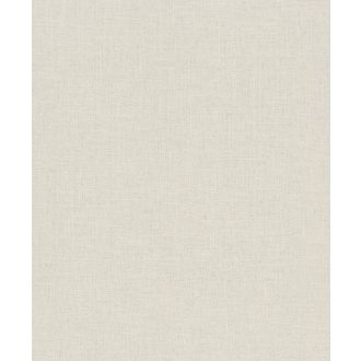   Természetes textil hatású minta elemi szálak kiemelésével krémfehér és világosbézs/szürkésbézs tónus tapéta