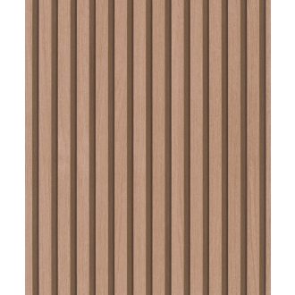   Dekor fa falpanel mintázat fényes felülettel rézbarna barna és sötétbarna tónus tapéta