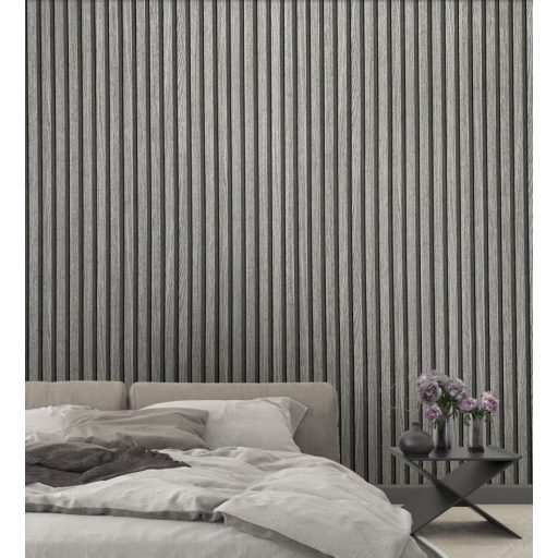 Marburg Botanica 33959 Natur Design fa megjelenés 3D kifinomult dombornyomás szürke árnyalatok fekete tapéta