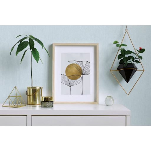 Marburg Botanica 33962 Natur Egyszínű tapintható vászon struktúra szürkés halvány türkiz tapéta