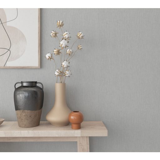 Marburg Botanica 33964 Natur Egyszínű tapintható vászon struktúra világosszürke tapéta