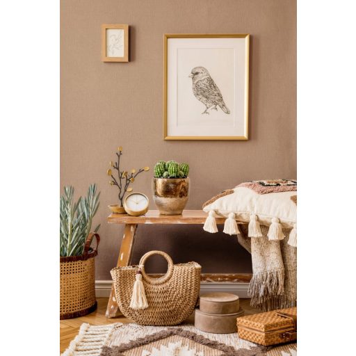 Marburg Botanica 33965 Natur Egyszínű tapintható vászon struktúra barna árnyalatok tapéta