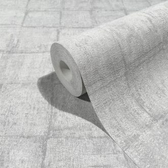   Marburg Botanica 33971 Natur Geometrikus Design négyzetek vászonstruktúra szürkésfehér szürke árnyalatok tapéta