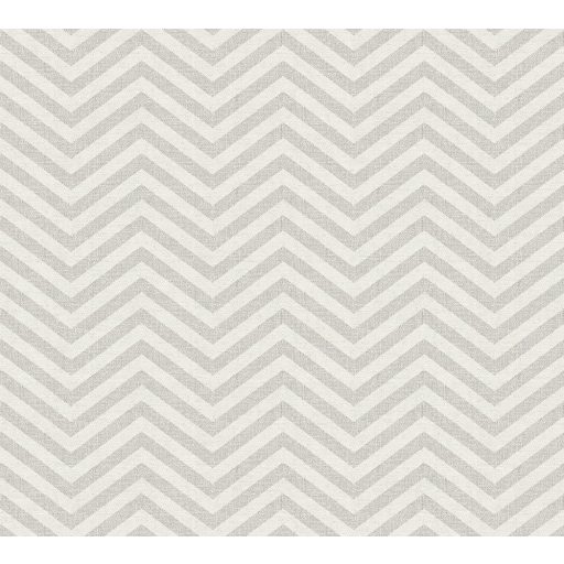 As-Creation Scandinavian Style 34139-1 Grafikus cikk-cakk minta fehér szürke ezüst enyhe fény tapéta