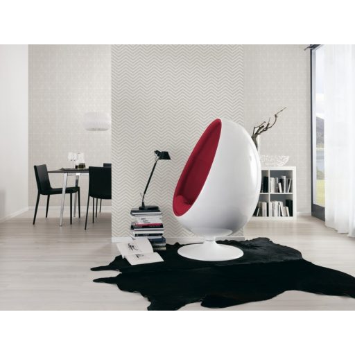 As-Creation Scandinavian Style 34139-1 Grafikus cikk-cakk minta fehér szürke ezüst enyhe fény tapéta