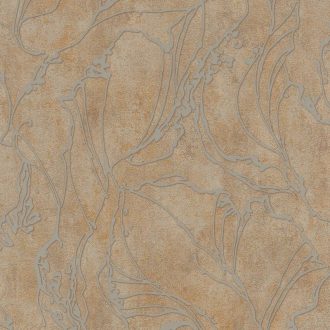   Beton háttéren absztrakt fénylő vonalmintázat barna és arany tónus tapéta