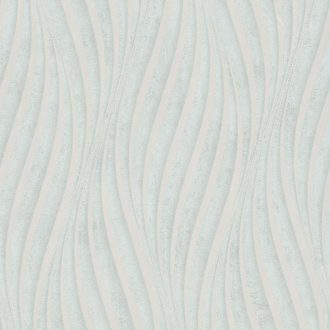   Absztrakt hullám (spirál)minta beton háttéren 3D zöld/szürkészöld és gyöngyház tónus fénylő mintarajzolat tapéta