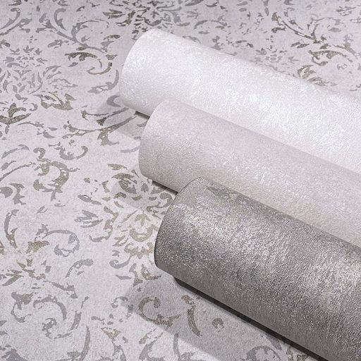 Kopott beton megjelenítés finom csillogással szürke tónus tapéta