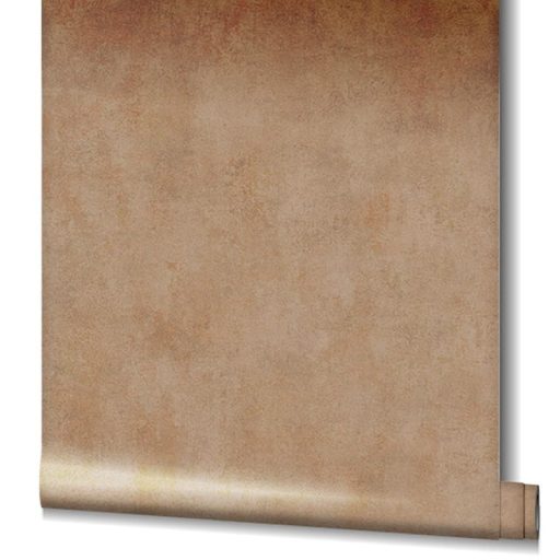 Vintage Look indusztriális beton megjelenés fémes akcentussal barna és rézszín tónus tapéta