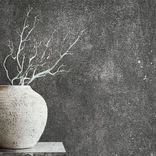 Vintage Look indusztriális beton megjelenés fémes akcentussal szürke antracit és ezüst tónus tapéta