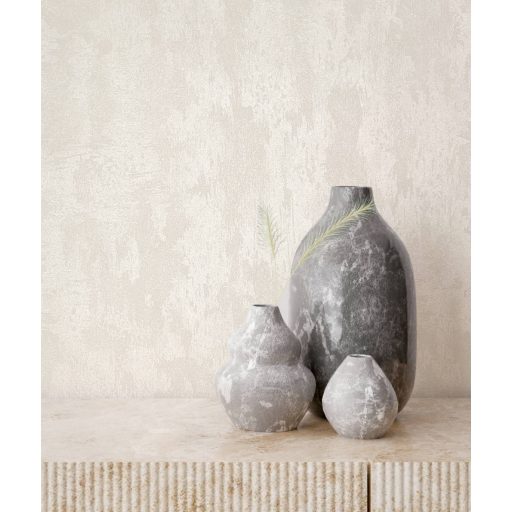 Struktur Design egyszínű fénylő akcentusok fehér és gyöngyház tónus tapéta