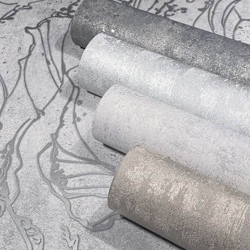 Struktur Design egyszínű fénylő akcentusok ezüst/ezüstszürke tónus tapéta