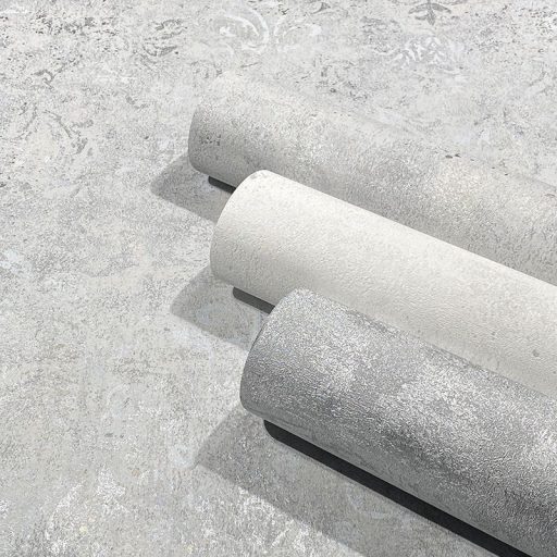 Struktur Design egyszínű fénylő akcentusok ezüst/ezüstszürke tónus tapéta