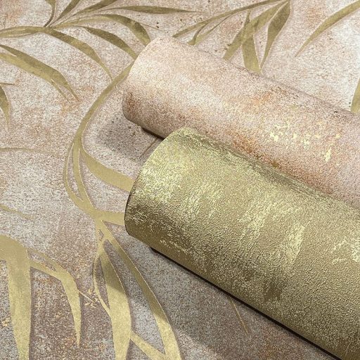 Struktur Design egyszínű fénylő akcentusok aranyszín tónus tapéta