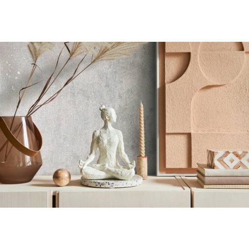 Vintage Look indusztriális beton megjelenés fémes akcentussal szürke és ezüst tónus tapéta