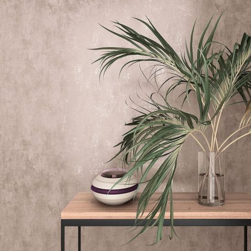 Vintage Look indusztriális beton megjelenés fémes akcentussal bézs barna és arany tónus tapéta