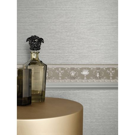 As-Creation Versace 3, 34305-3  medúza babér szürke ezüst  bordűr