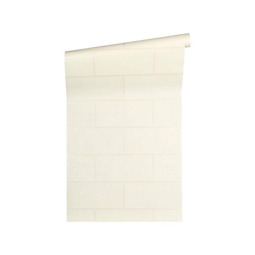 As-Creation Versace 3, 34322-2, 3 D  csempeminta fehér krémszürke tapéta
