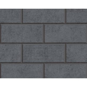   As-Creation Versace 3, 34322-6, 3 D  csempeminta szürke antracit fekete tapéta