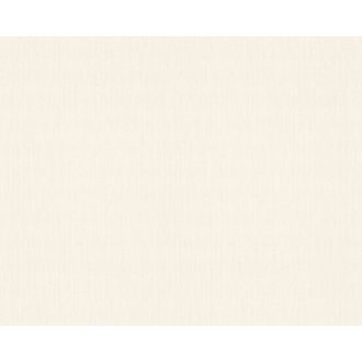   As-Creation Versace 3, 34327-1 textilhatású krémfehér egyszinű  tapéta