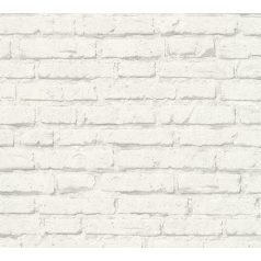   As-Creation Free Nature/Elements 34399-2 Narur/Ipari design téglaminta halványszürke fehér tapéta