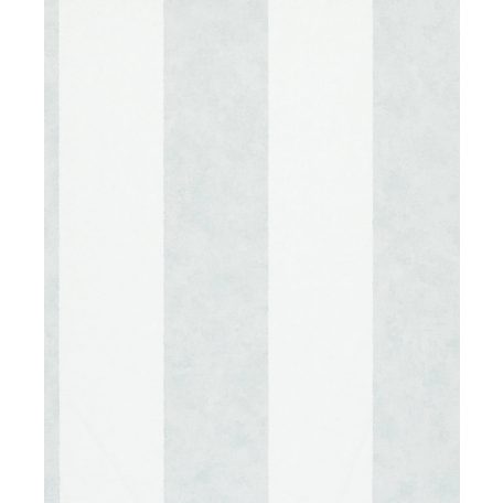 Széles sávokkal kialakított blokkcsíkos minta textil háttéren fehér és világoszöld/szürkészöld tónus tapéta