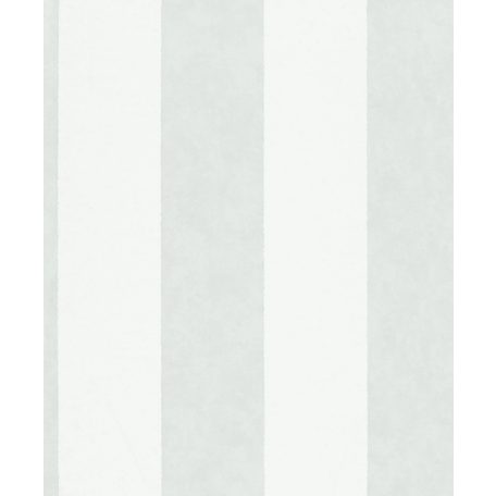 Széles sávokkal kialakított blokkcsíkos minta textil háttéren fehér és világoszöld tónus tapéta