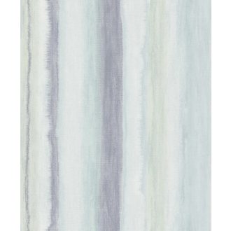   Művészi színátmenetes akvarell csíkos design textil háttéren szürkésfehér kék zöld és kékeslila tónus tapéta