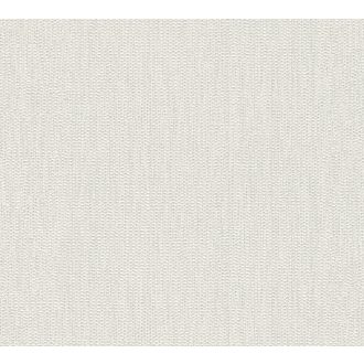   Természetes textil hatású minta szürkésfehér és ezüst tónus csillogó hatás tapéta