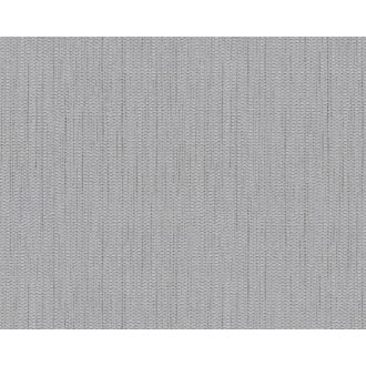   Természetes textil hatású minta szürke és ezüst tónus csillogó hatás tapéta