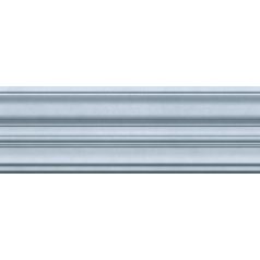   Széles vízszintes csíkozású színátmenetes minta szürkéskék kék és sötétkék tónus bordűr
