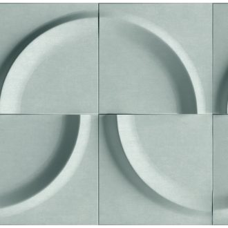   Eltolt negyed és félkörök háromdimenziós designmintája világoszöld zöld/menta/ és sötétzöld tónus tapéta