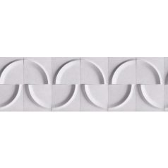   Eltolt negyed és félkörök háromdimenziós designmintája barna sötétbarna és narancsos barna tónus bordűr