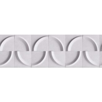   Eltolt negyed és félkörök háromdimenziós designmintája barna sötétbarna és narancsos barna tónus bordűr