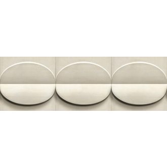   Ellipszisek nagy találkozása - geometrikus háromdimenziós minta bézs barna és fekete tónus bordűr