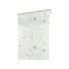   As-Creation Versace 3, 34496-3  kagylók korallok kék szürke fehérr tapéta