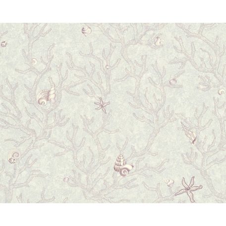 As-Creation Versace 3, 34496-4  kagylók korallok lila szürke fehér tapéta