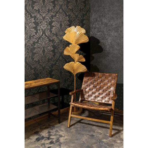 Shabby Chic a kopottas elegancia stílusában barokk díszítőmotívum fekete és barna fémes bronz mintarészletek tapéta