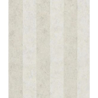   Shabby stílusú csíkos minta fémes hatással krémfehér és bézs/bézsarany tónus fémes mintarészletek tapéta