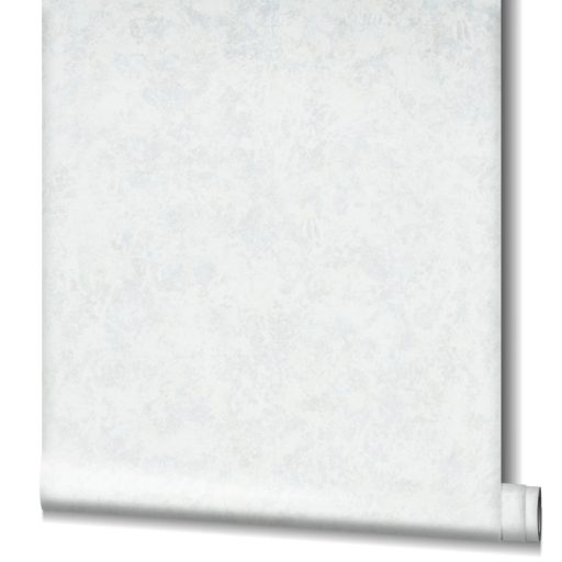 Monokróm beton shabby megjelenésű minta fehér/törtfehér tónus fémes mintarészletek tapéta