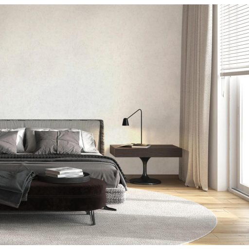 Monokróm beton shabby megjelenésű minta krém/világosbézs tónus fémes mintarészletek tapéta