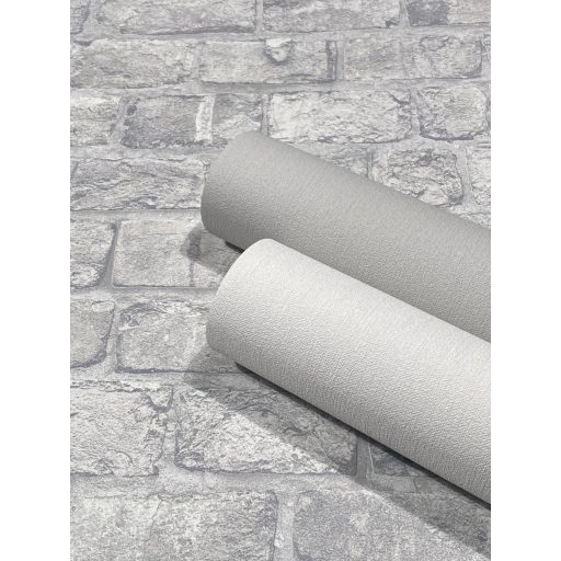 Finoman strukturált textil mintázat fehér tónus tapéta