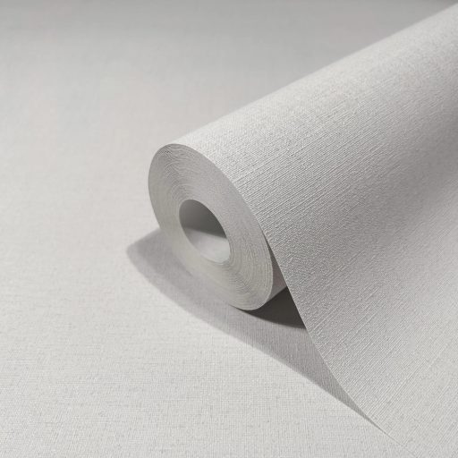 Finoman strukturált textil mintázat világosszürke/szürkésbézs tónus tapéta