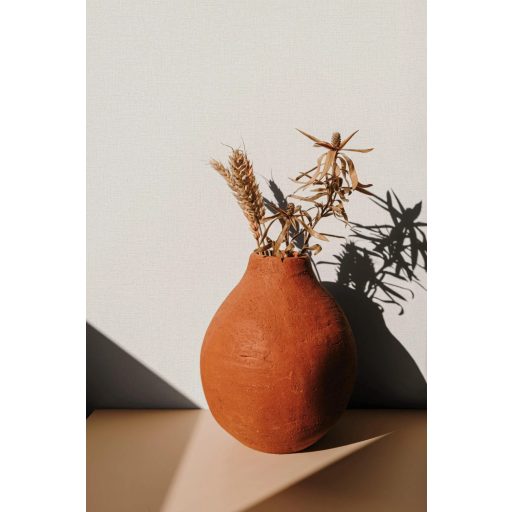 Finoman strukturált textil mintázat világosszürke/szürkésbézs tónus tapéta