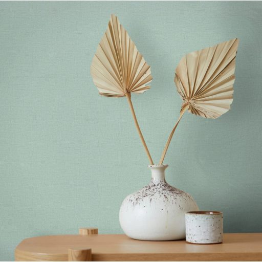 Finoman strukturált textil mintázat zöld/világoszöld tónus tapéta