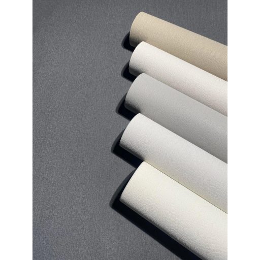 Egyszínű textilhatású texturált minta sötétszürke/antracit tónus finom fény tapéta