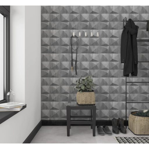 Klub hangulatú háromdimenziós grafikus fa megjelenítés világosszürke szürke és sötétszürke tónus tapéta