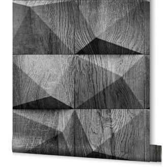   Klub hangulatú háromdimenziós grafikus fa megjelenítés szürke sötétszürke és antracit tónus tapéta