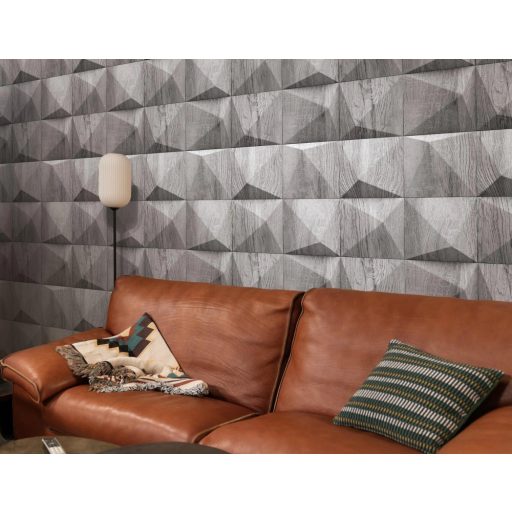 Klub hangulatú háromdimenziós grafikus fa megjelenítés szürke sötétszürke és antracit tónus tapéta